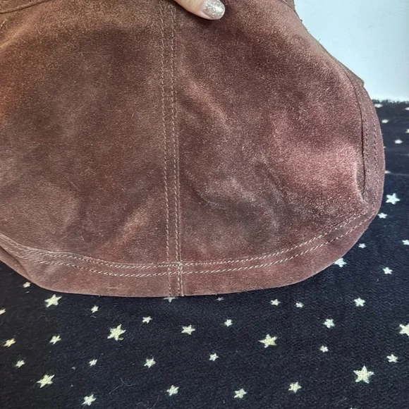 Vintage Lucky Brand Suede Foldover Stash Bag - Picture 8 of 10